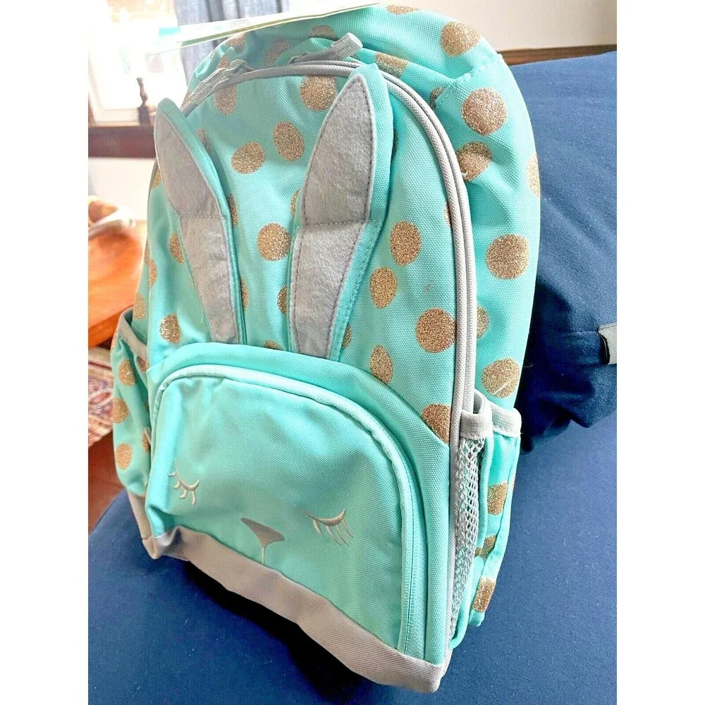 Pottery barn school kids School glitter BACKPACK rainbow travel Bag Girl kid🌈 .